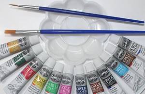 Acrylic paints tubes