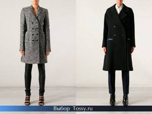 Asymmetrical coats and checked models