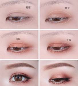 Asian makeup for the impending eyelid