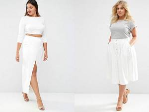 White skirt (40 photos): types, what to wear, accessories