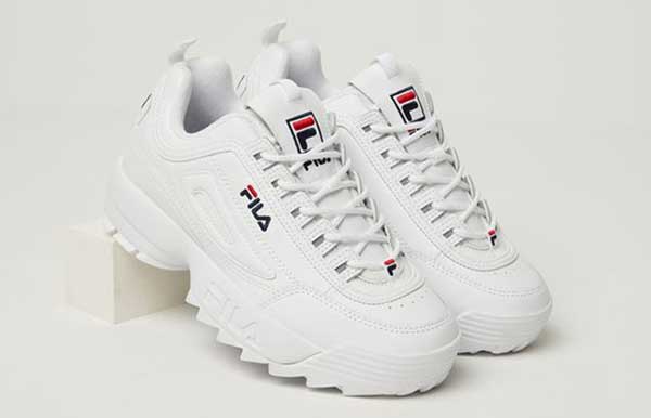 White Fila sneakers