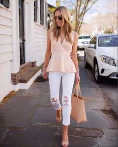 What to wear with white jeans