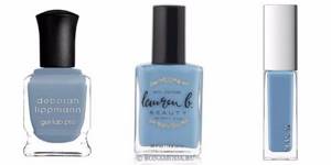 Nail polish colors 2021: fashionable new items - muted steel blue