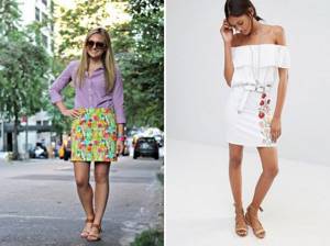 floral short skirts