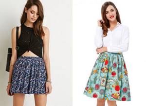 floral skirts 2017
