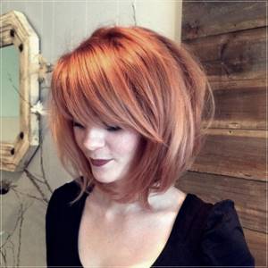 Girl with an interesting bob