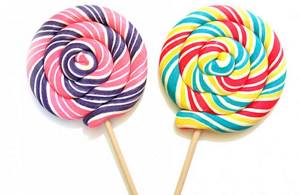 two lollipops