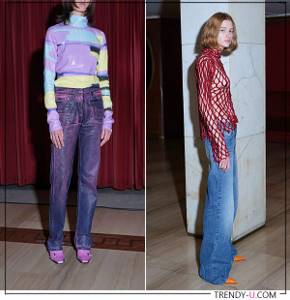 Nineties style jeans from MSGM FW 2021-2022