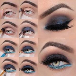 Spectacular makeup for green eyes