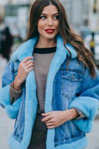 style with blue fur