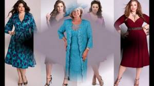 фасоны платьев для женщин 50 лет В горошек