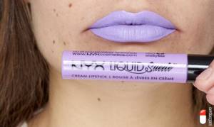 purple liquid lipstick