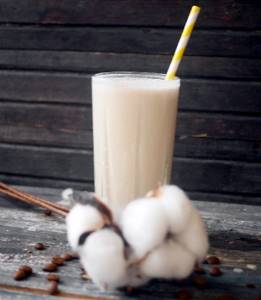 photo of frappe with milk or cream