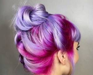 фото покраска волос в два цвета