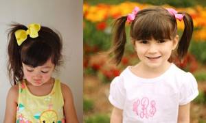 ponytail for girls in kindergarten