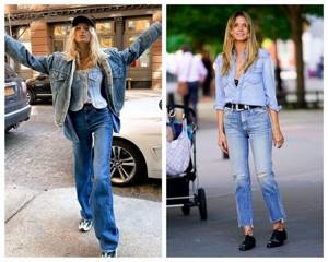 Идеи образов с голубыми джинсами, которые не выйдут из моды