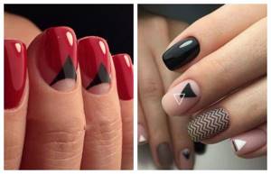 Ideas for designs for short nails, photos