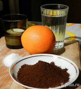 Ингредиенты для кофе с апельсином