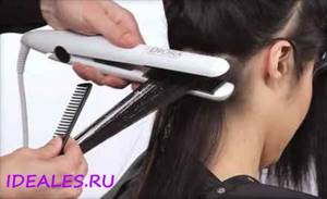 How to quickly straighten your hair with an iron