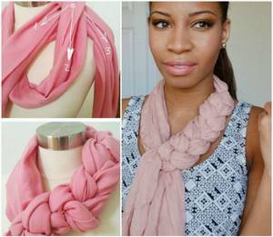 How to beautifully tie a scarf on a coat in different ways