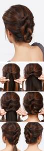 Как красиво собрать волосы сзади фото причесок
