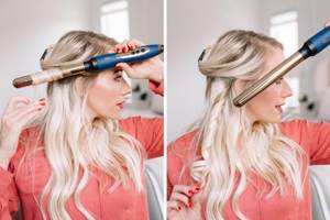 How to curl curls with a curling iron