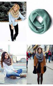 Как правильно носить шарф-трубу