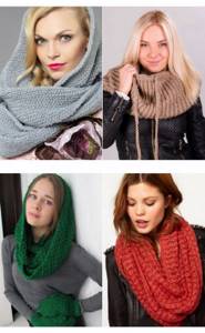 Как правильно носить шарф-трубу