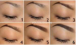 How to paint eyebrows correctly - stages