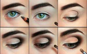 как увеличить глаза с помощью макияжа вечерний макияж