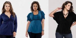 How to choose a blouse for overweight girls - options with photos