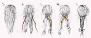 How to braid a fishtail braid step by step diagram