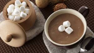 Cocoa with marshmallows - an American classic