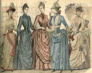какая одежда для девушек была раньше модной