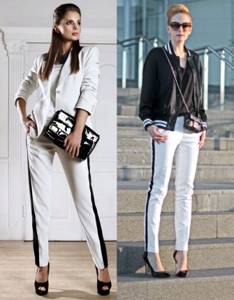 Which striped pants are trending?
