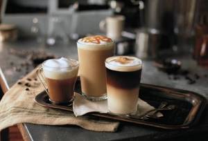 cappuccino, latte, espresso