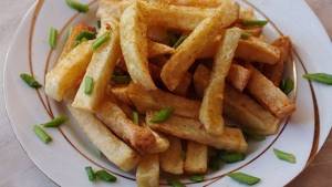 Homemade French fries without oil