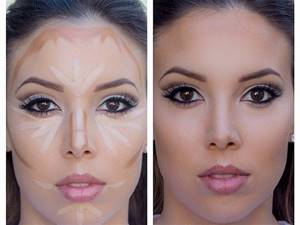Contouring an oval face