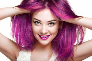 Королевский фиолетовый цвет волос