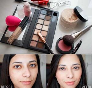 cosmetics for light makeup
