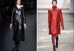 leather coat raincoat