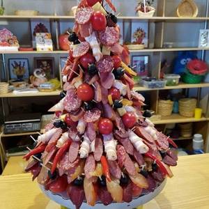 Beautiful sliced ​​sausage and cheese for the holiday table. How to do it step by step with photos 