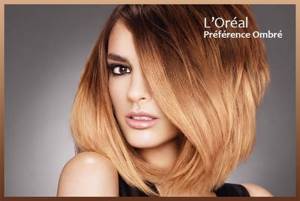 Hair dye L&#39;Oreal Preference, color palette, photo
