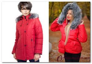 red winter jacket what to wear photo