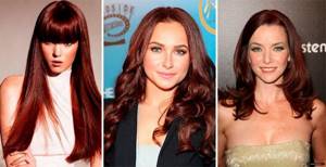 Red-brown hair color