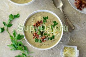 Кремовый суп из цветной капусты и брокколи