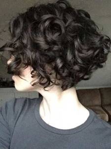 curls on a bob with extension