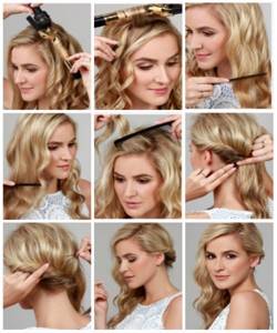 Curls for medium hair. Photos of hairstyles with an iron, large and small curls. How to make a beautiful hairstyle 