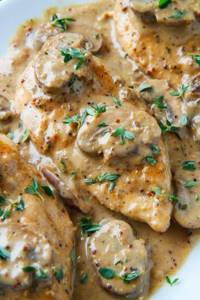 chicken with mushrooms in the microwave recipes