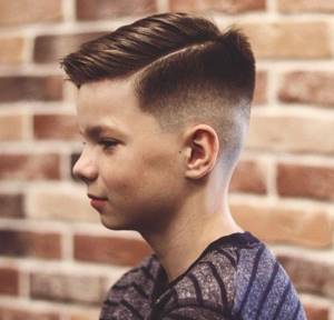 Square face shape haircut for boys